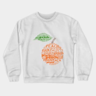 Typographic peach Crewneck Sweatshirt